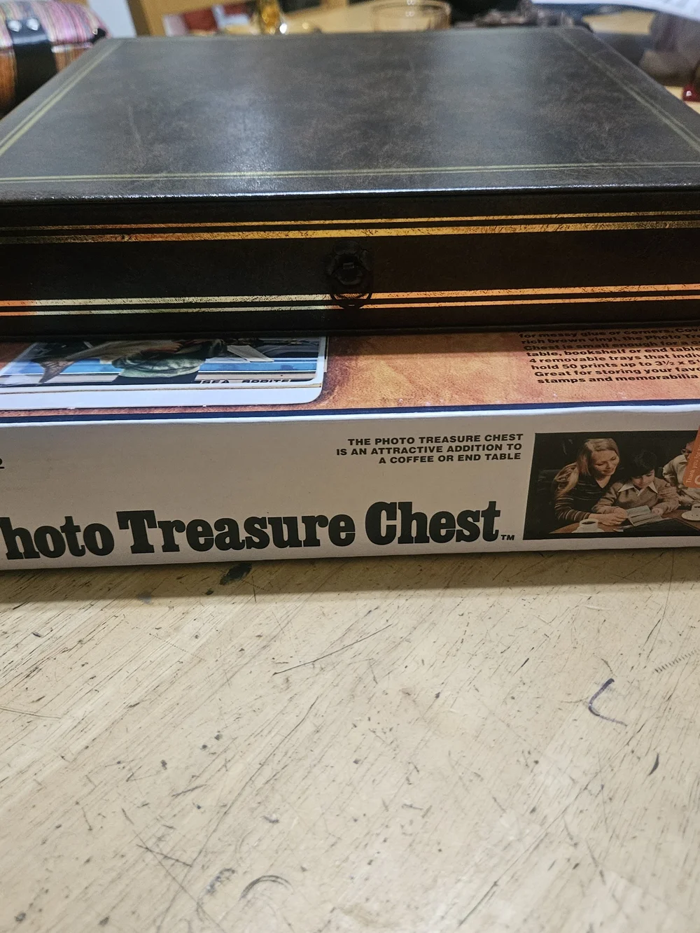 Sears Photo Treasure Chest - Black Photo Display Chest